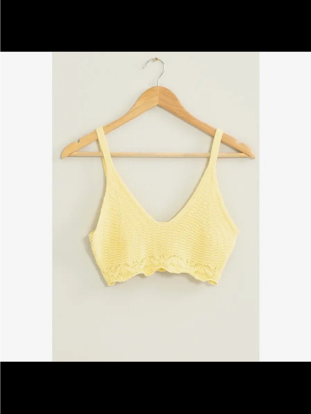 🆕🤍YELLOW CROCHET BRALETTE